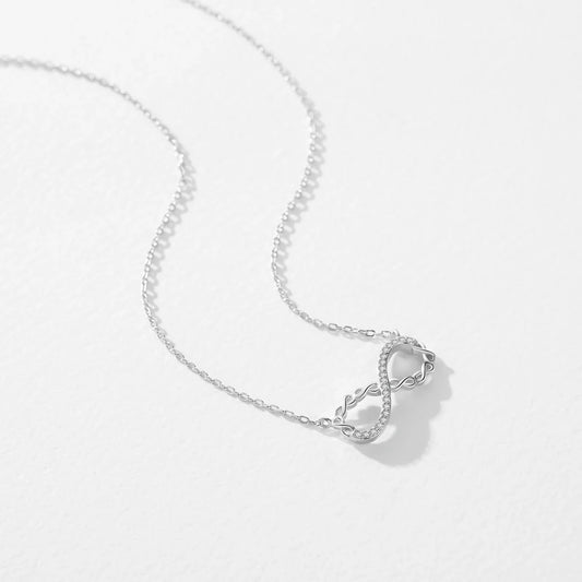 Collar con colgante de amor infinito romántico
