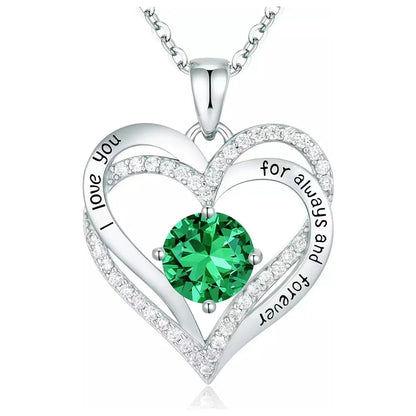 Always & Forever Engraved Heart Necklace — Gift Box Included