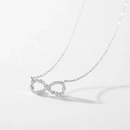 Collar con colgante de amor infinito romántico